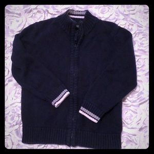 Navy zipper sweater size 5